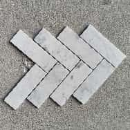 Chevron PatternCalacatta White