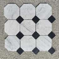 Silver Gray Quartzite Wave Mosaic