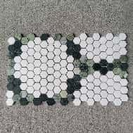 Hexagon Multicolor Marble Mosaic