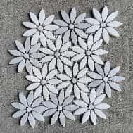 Flower White Marble Mosaic