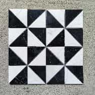 Triangle Black White Marble Jigsaw